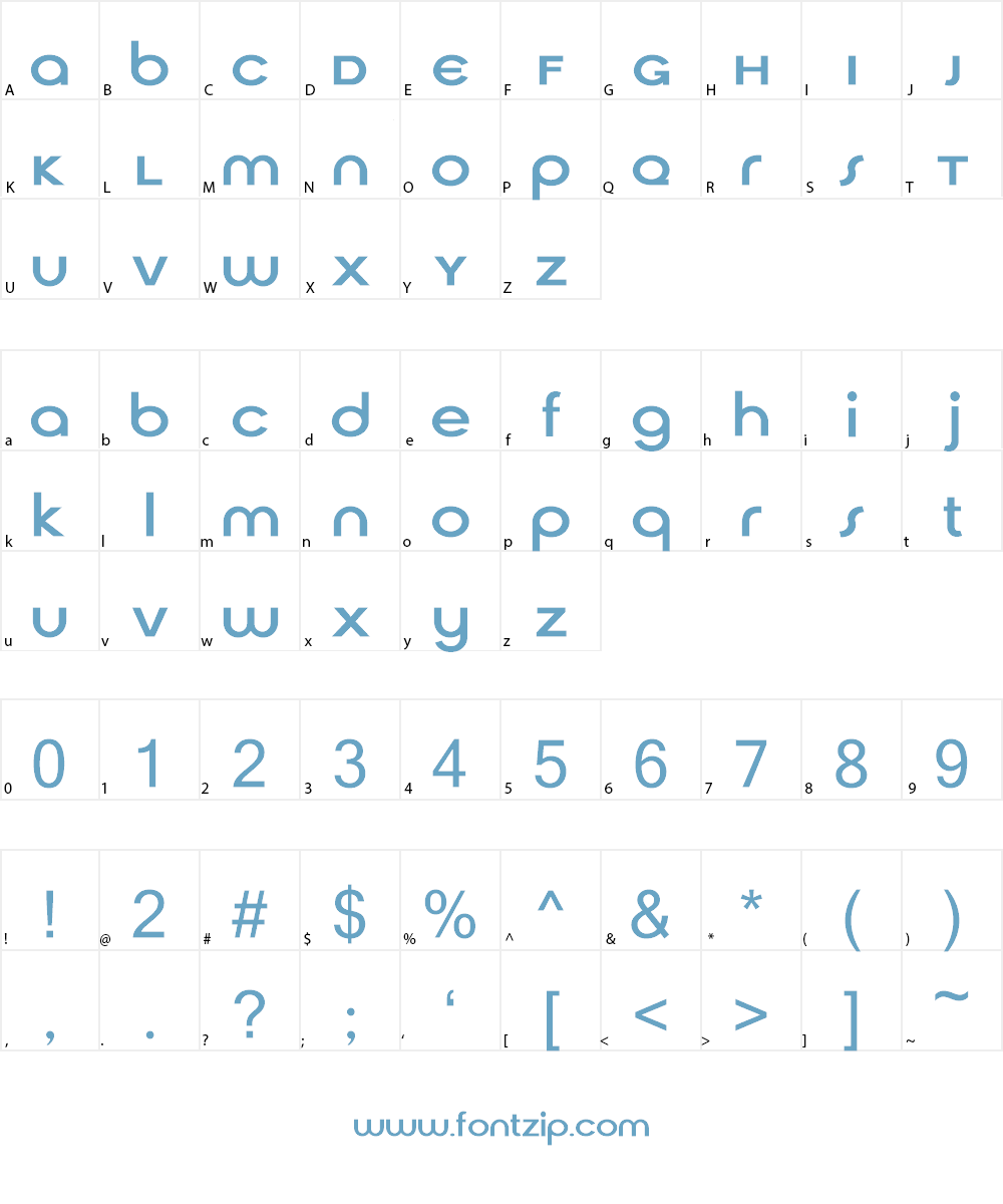 Cirqua Font Character